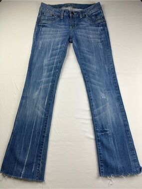 Vtg Bongo Tokyo Y2K Low Rise Bootcut Jeans Distressed Boho Grunge Cyber Indie 9